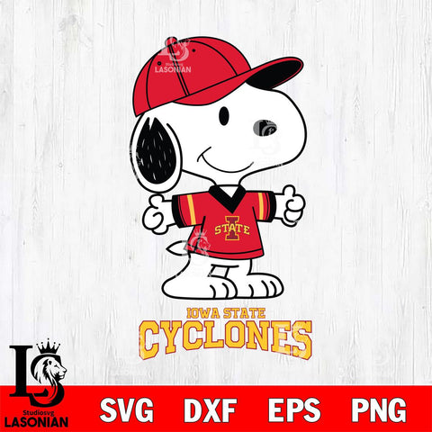 Iowa State Cyclones Snoopy football SVG DXF EPS PNG FILE,Snoopy File Cut, NCAA Digital Download,Instant Download,Christmas Silhouette
