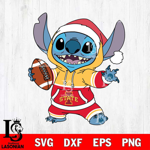 Iowa State Cyclones Stitch Football Christmas File Cut, NCAA SVG DXF EPS PNG FILE, Digital Download , Criucut , Silhouette
