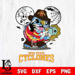 Iowa State Cyclones Stitch Freddy Krueger Halloween Svg Eps Dxf Png File, Digital Download, Instant Download