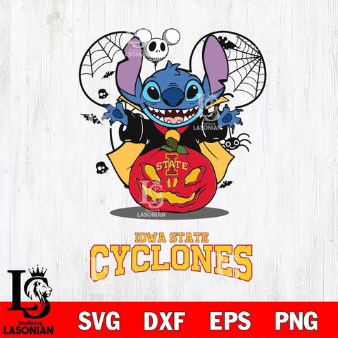 Iowa State Cyclones Stitch Horror Halloween Svg Eps Dxf Png File, Digital Download, Instant Download