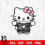 Jack Skellington Hello Kitty SVG DXF EPS PNG FILE, Halloween File Cut, Digital Download,Instant Download, Silhouette,Horror Cricut