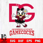 Jacksonville State Gamecocks Dolce And Gabbana Daisy Duck Disney Svg Eps Dxf Png File, Digital Download, Instant Download