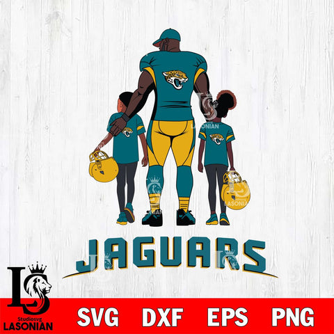 Jacksonville Jaguars 3 Father and son Rugby SVG DXF EPS PNG FILE,NFL SVG, Father day Digital Download,Instant Download, Silhouette