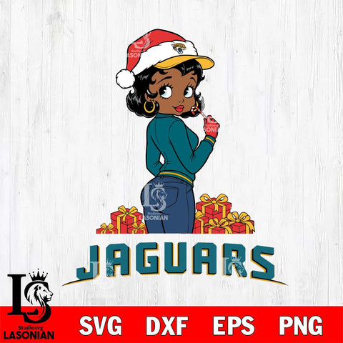 Jacksonville Jaguars Betty Boop Back File Cut, NFL SVG DXF EPS PNG PDF File, Digital Download , Criucut , Silhouette