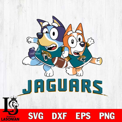 Jacksonville Jaguars Bluey Chilli NFL Svg Eps Dxf Png File, Digital Download, Instant Download