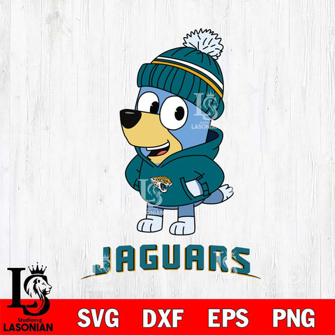 Jacksonville Jaguars Bluey Hoodie Sport Svg Eps Dxf Png File, Digital Download ,Instant Download, Cricut File