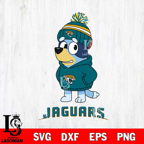 Jacksonville Jaguars Bluey Hoodie rugby Svg Eps Dxf Png File, Digital Download ,Instant Download, Cricut File