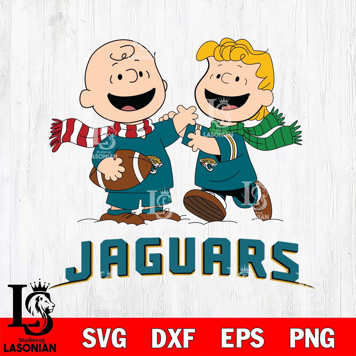 Jacksonville Jaguars Charlie Brown & Linus Football – lasoniansvg