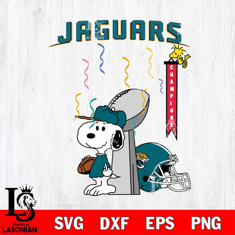 Jacksonville Jaguars Charlie Brown and Snoopy Super Bowl Svg Eps Dxf Png File, NFL svg , Digital Download , Instant Download, Cricut File