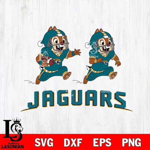 Jacksonville Jaguars Chip & Dale Football Cricut,Christmas SVG DXF EPS PNG FILE, Digital Download,Instant Download, Silhouette
