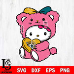 Jacksonville Jaguars Cute Hello Kitty 3 Svg Eps Dxf Png File, Digital Download, Instant Download
