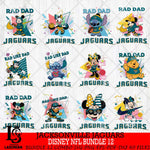 Jacksonville Jaguars Disney Rad Dad NFL Bundle 12 SVG DXF EPS PNG FILE, Father day File Cut,Digital Download,Instant Download,Disney Svg Files