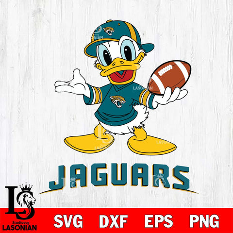 Jacksonville Jaguars Donald Duck Football Cricut, NFL SVG DXF EPS PNG FILE, Digital Download,Instant Download, Silhouette