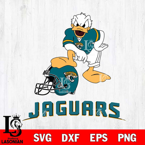 Jacksonville Jaguars Donald Duck Helmet Cricut, NFL SVG DXF EPS PNG FILE, Digital Download,Instant Download, Silhouette