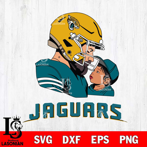 Jacksonville Jaguars Father And Child Rugby SVG DXF EPS PNG FILE,NFL SVG, Father day Digital Download,Instant Download, Silhouette