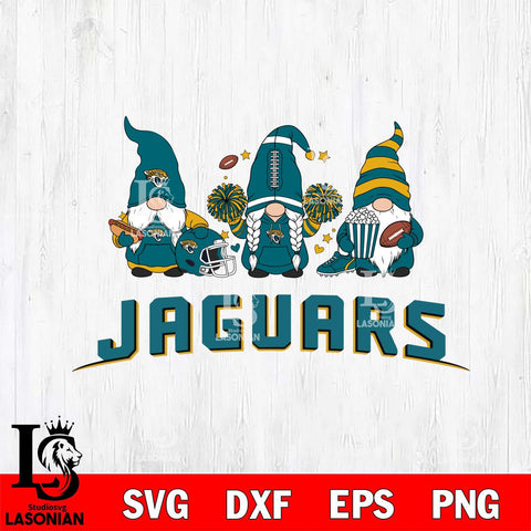 Jacksonville Jaguars Gnome Fan File Cut, NFL SVG, Digital Download , CHRISTMAS Criucut , Silhouette
