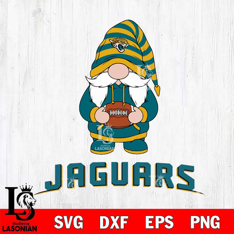 Jacksonville Jaguars Gnome Football File Cut, NFL SVG, Digital Download , CHRISTMAS Criucut , Silhouette