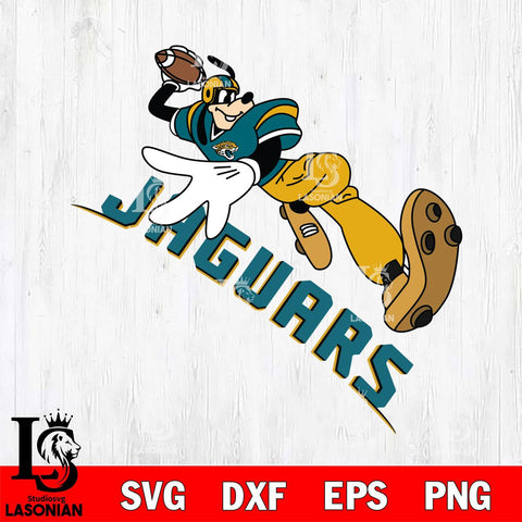 Jacksonville Jaguars Goofy rugby player SVG DXF EPS PNG FILE,NFL Cricut ,Football Digital Download,Instant Download, Silhouette
