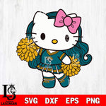 Jacksonville Jaguars Hello Kitty Cheerleader 7 Svg Eps Dxf Png File, Digital Download, Instant Download