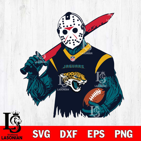 Jacksonville Jaguars Jason Voorhees Horror 11 Svg Eps Dxf Png File, NFL svg, Digital Download, Instant Download