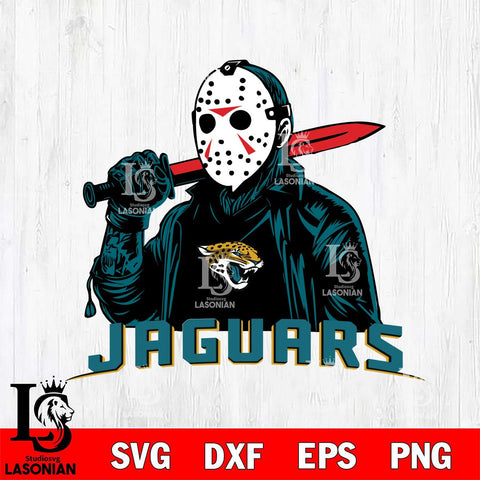 Jacksonville Jaguars Jason Voorhees Horror 12 Svg Eps Dxf Png File, NFL svg, Digital Download, Instant Download