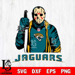 Jacksonville Jaguars Jason Voorhees Horror 3 Svg Eps Dxf Png File, NFL svg, Digital Download, Instant Download
