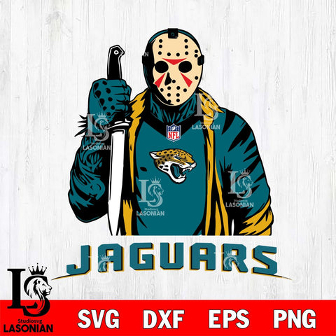 Jacksonville Jaguars Jason Voorhees Horror 3 Svg Eps Dxf Png File, NFL svg, Digital Download, Instant Download