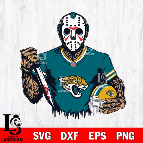 Jacksonville Jaguars Jason Voorhees Horror 5 Svg Eps Dxf Png File, NFL svg, Digital Download, Instant Download
