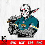 Jacksonville Jaguars Jason Voorhees Horror 6 Svg Eps Dxf Png File, NFL svg, Digital Download, Instant Download