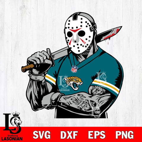 Jacksonville Jaguars Jason Voorhees Horror 6 Svg Eps Dxf Png File, NFL svg, Digital Download, Instant Download