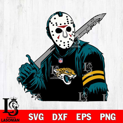 Jacksonville Jaguars Jason Voorhees Horror 7 Svg Eps Dxf Png File, NFL svg, Digital Download, Instant Download