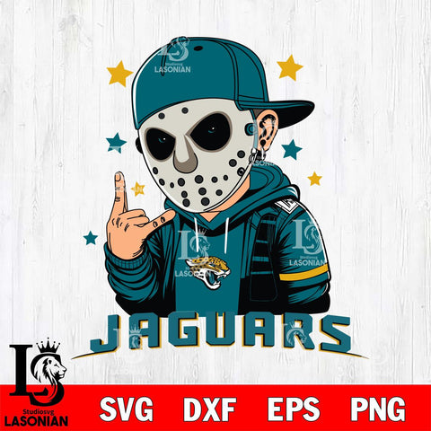 Jacksonville Jaguars Jason Voorhees Horror 9 Svg Eps Dxf Png File, NFL svg, Digital Download, Instant Download
