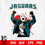 Jacksonville Jaguars Jason Voorhees Horror Halloween 3 Svg Eps Dxf Png File, Digital Download, Instant Download