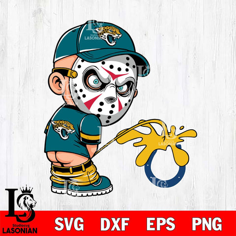 Jacksonville Jaguars Jason Voorhees Piss On Indianapolis Colts Svg Eps Dxf Png File, Digital Download, Instant Download