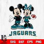 Jacksonville Jaguars Mickey Minnie Football Svg Eps Dxf Png File, NFL svg , Digital Download , Instant Download, Cricut File