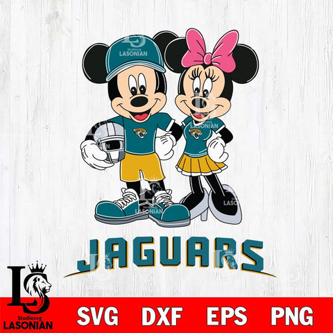 Jacksonville Jaguars Mickey Minnie Mouse Helmet Svg Eps Dxf Png File, Bundle NFl svg , File Cut , Digital Download , Instant Download, Laser Cut Svg Files