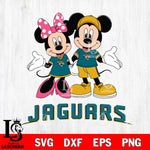 Jacksonville Jaguars Mickey Minnie Mouse Sport Svg Eps Dxf Png File, Bundle NFl svg , File Cut , Digital Download , Instant Download, Laser Cut Svg Files