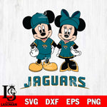 Jacksonville Jaguars Mickey Minnie Rugby Svg Eps Dxf Png File, Bundle NFl svg , File Cut , Digital Download , Instant Download, Laser Cut Svg Files