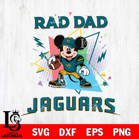 Jacksonville Jaguars Mickey Mouse Sport Rad Dad SVG DXF EPS PNG FILE, Disney Father day File Cut,Digital Download,Instant Download,Disney Svg Files