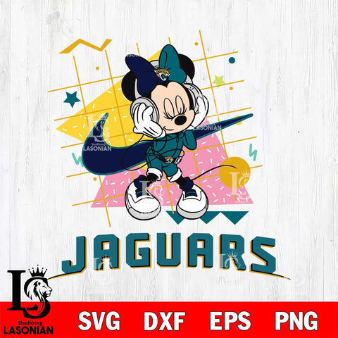 Jacksonville Jaguars Minnie Mouse Dancing SVG DXF EPS PNG FILE, Disney Father day File Cut,Digital Download,Instant Download,Disney Svg Files