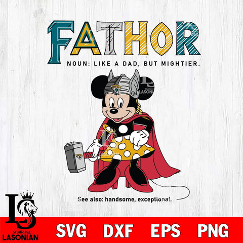 Jacksonville Jaguars Minnie Mouse Fathor Sport Svg Eps Dxf Png File, NFL File Cut,Digital Download,Instant Download,Disney Svg Files