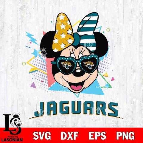 Jacksonville Jaguars Minnie Mouse Love Sport SVG DXF EPS PNG FILE, Disney Father day File Cut,Digital Download,Instant Download,Disney Svg Files
