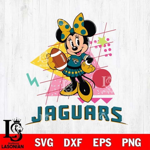 Jacksonville Jaguars Minnie Mouse Sport SVG DXF EPS PNG FILE, Disney Father day File Cut,Digital Download,Instant Download,Disney Svg Files
