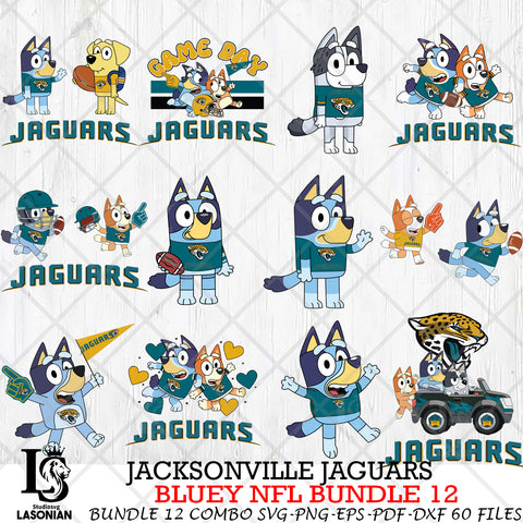 Jacksonville Jaguars NFL Bundle 12 Svg Eps Dxf Png File, Digital Download, Instant Download