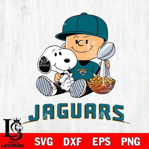 Jacksonville Jaguars Peanuts Snoopy Champion football SVG DXF EPS PNG FILE,Snoopy File Cut, Nfl Digital Download,Instant Download, Silhouette
