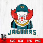 Jacksonville Jaguars Pennywise Horror Sport 10 Svg Eps Dxf Png File, NFL svg, Digital Download, Instant Download