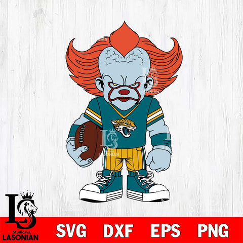 Jacksonville Jaguars Pennywise Horror Sport 11 Svg Eps Dxf Png File, NFL svg, Digital Download, Instant Download