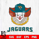 Jacksonville Jaguars Pennywise Horror Sport 12 Svg Eps Dxf Png File, NFL svg, Digital Download, Instant Download