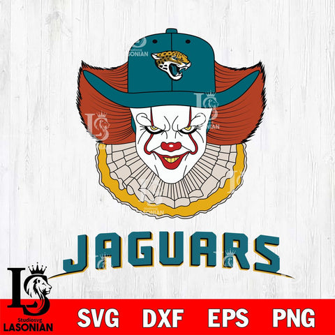 Jacksonville Jaguars Pennywise Horror Sport 12 Svg Eps Dxf Png File, NFL svg, Digital Download, Instant Download
