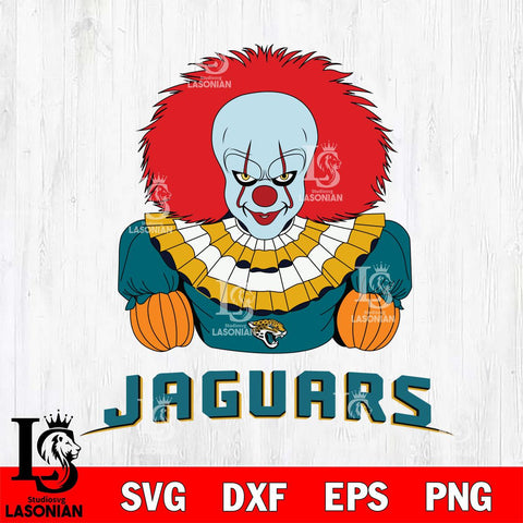 Jacksonville Jaguars Pennywise Horror Sport 3 Svg Eps Dxf Png File, NFL svg, Digital Download, Instant Download
